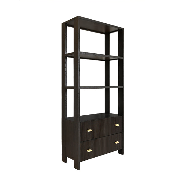 Davie Etagere, Dark Espresso Oak