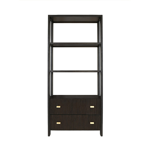 Davie Etagere, Dark Espresso Oak