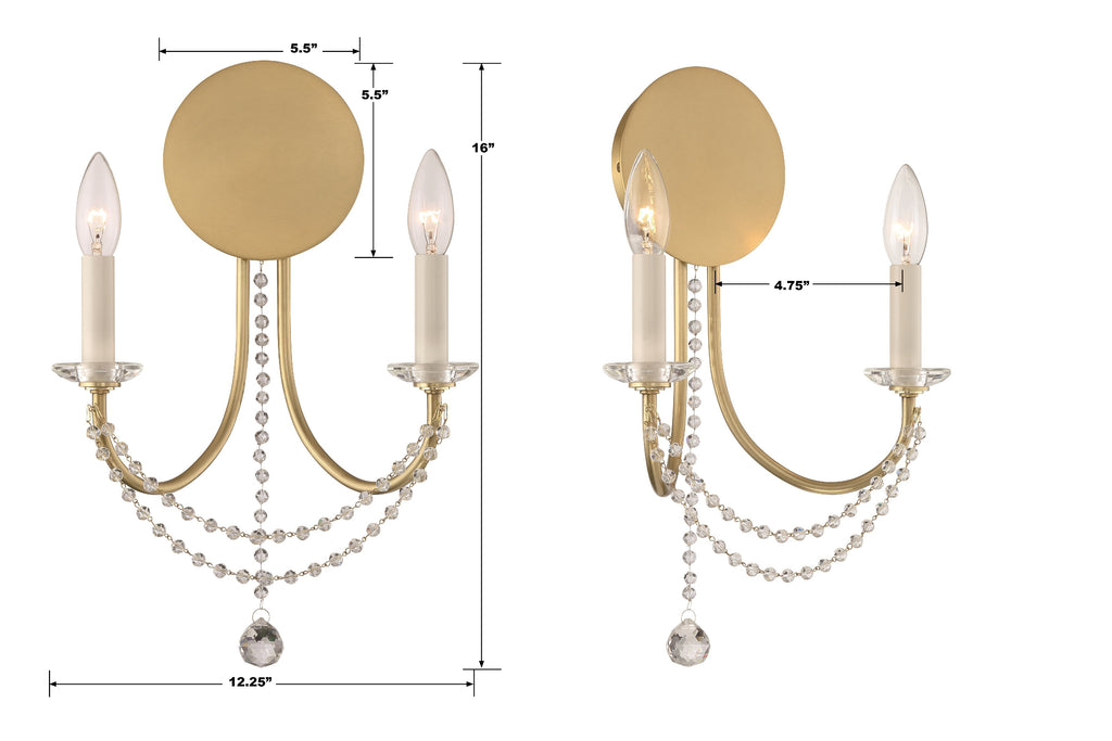 Delilah 2 Light Sconce