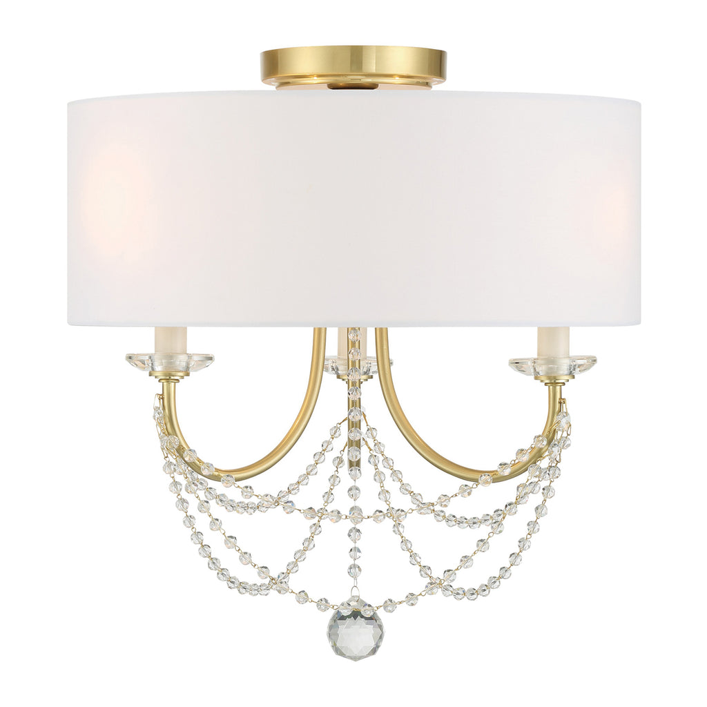 Delilah 3 Light Semi Flush