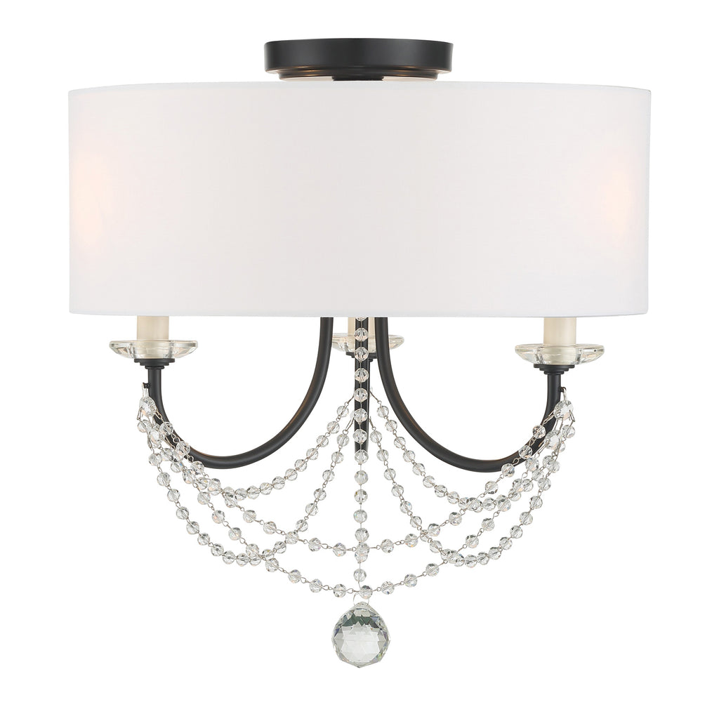 Delilah 3 Light Semi Flush