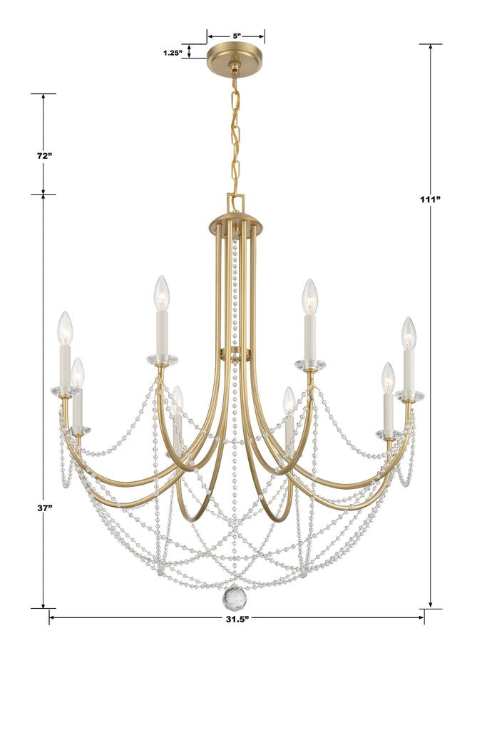 Delilah 8 Light Chandelier