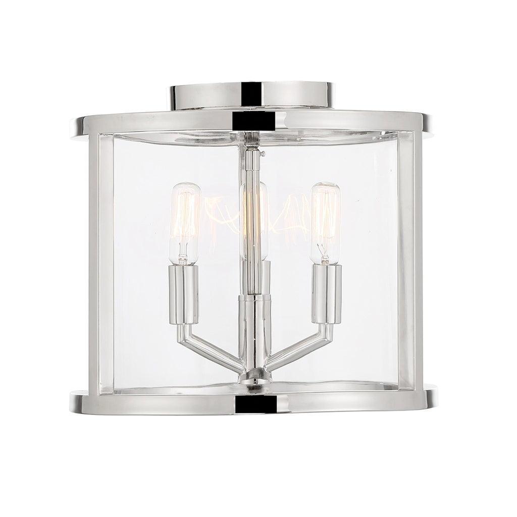 Libby Langdon Devon 3 Light Semi Flush