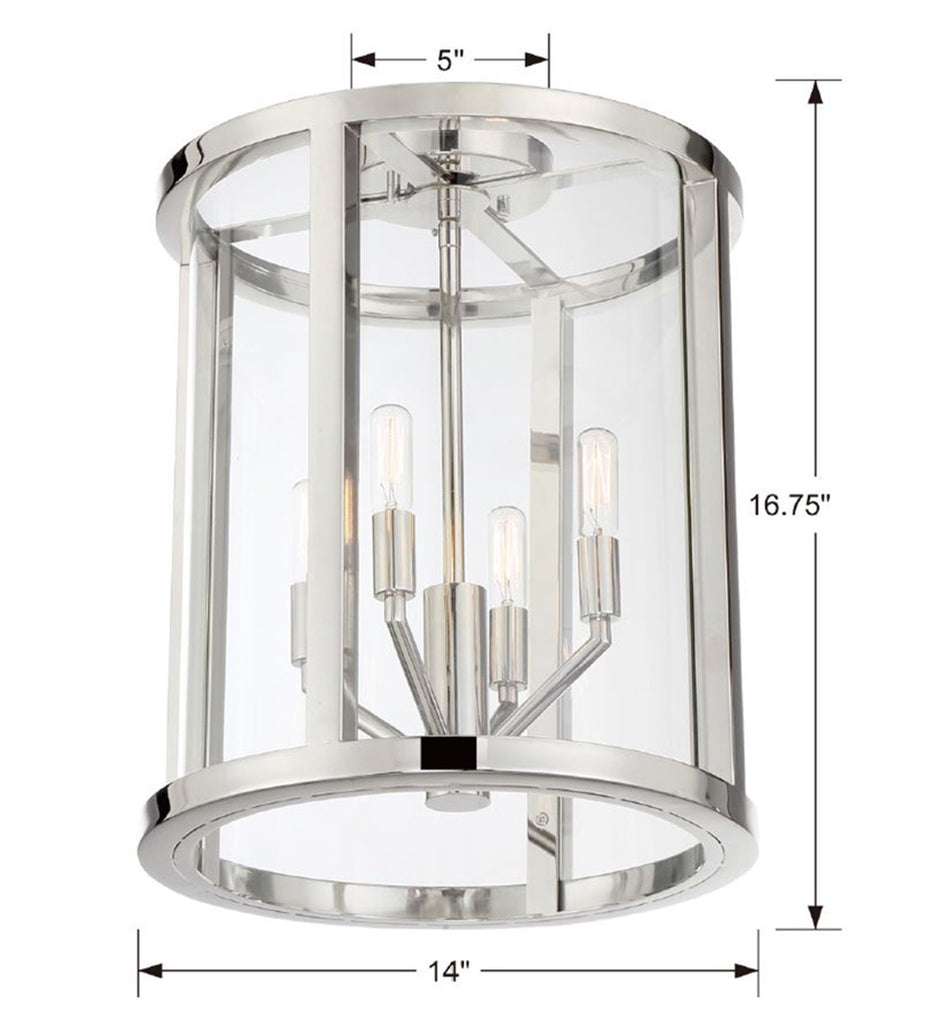 Libby Langdon Devon 4 Light Semi Flush