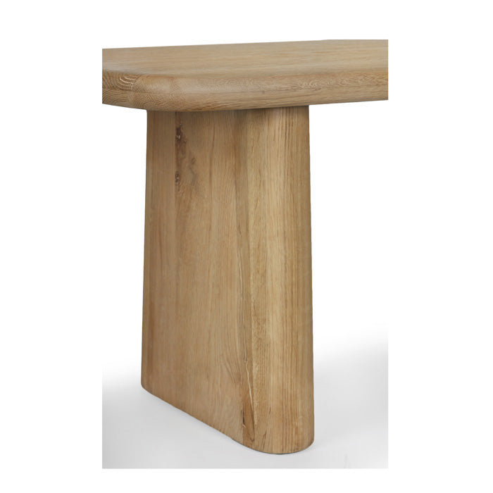 Laurel Solid White Oak Dining Bench, Natural