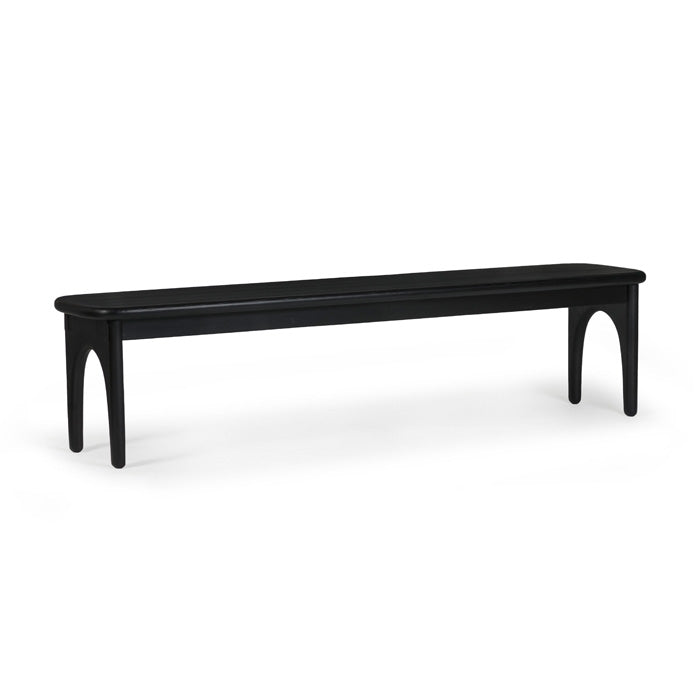 Luna Dining Bench – Charcoal