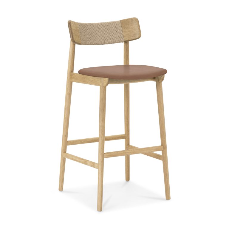 Converse Bar Stool, Natural