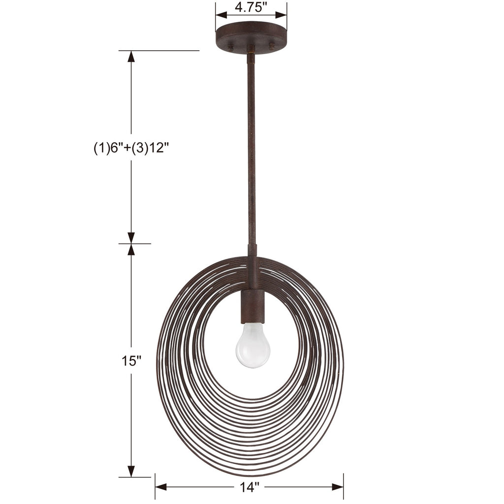 Doral 1 Light Mini Pendant