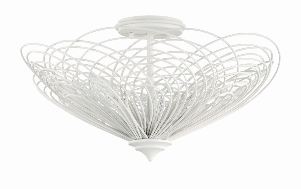 Doral 3 Light Semi Flush