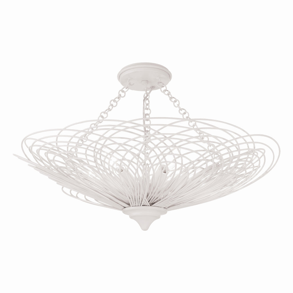 Doral 6 Light Semi Flush