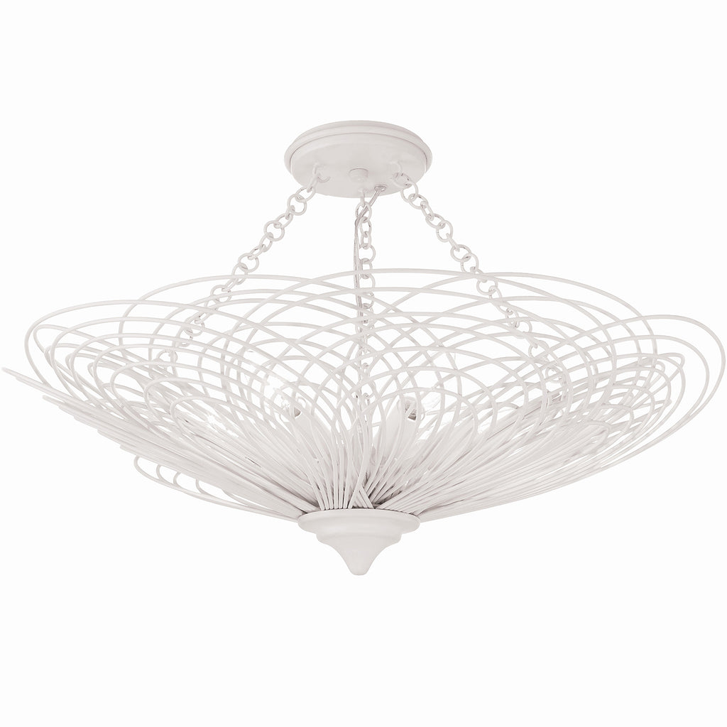 Doral 6 Light Semi Flush