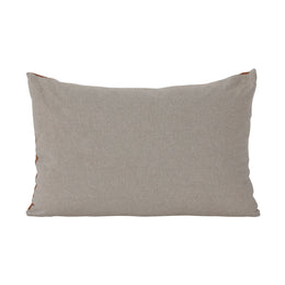 Kenzy Pillow Cotton Front and Linen Back Flower - Orange Dye