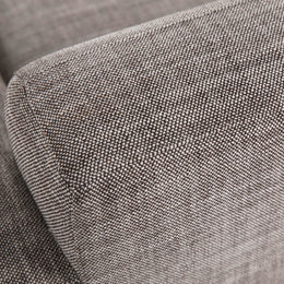 Amara 94" Modern Sofa Taupe Two Tone Linen