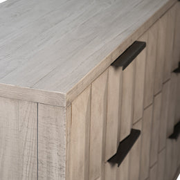 Emilia Grey Wash Pine Modern 6-Drawer Storage Dresser