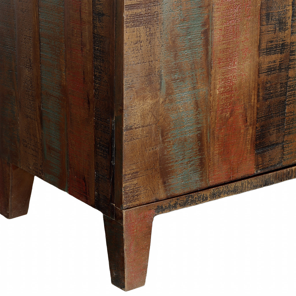 Zane Sideboard Acacia Wood - Distressed Medium Brown