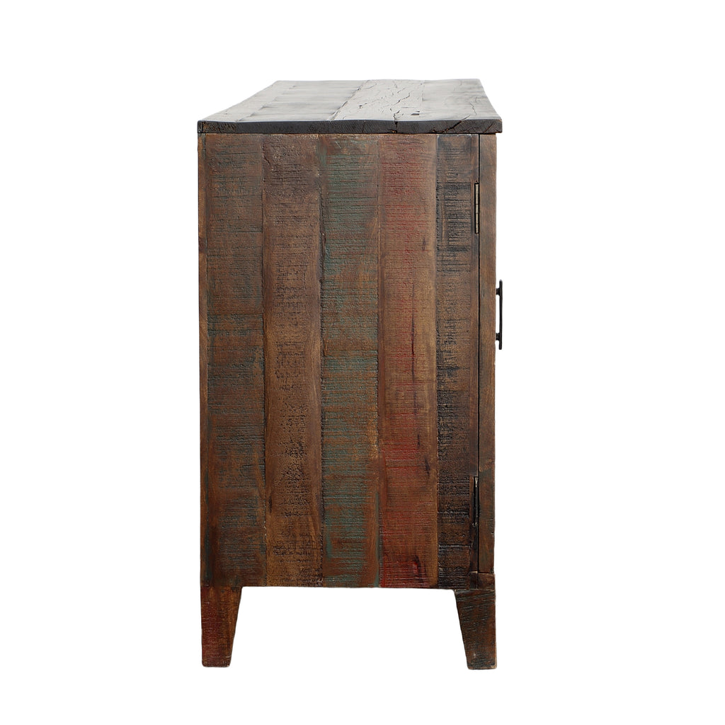 Zane Sideboard Acacia Wood - Distressed Medium Brown
