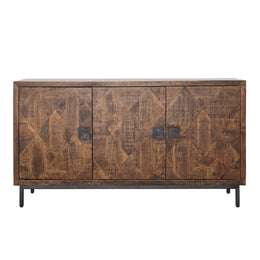 Bratman Sideboard Mango Wood and Iron - Medium Brown and Antique Black