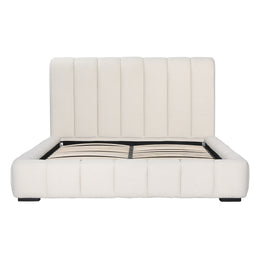 Beatrix Bed Micro Boucle Upholstery and Select Hardwood Frame - Cream