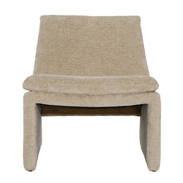 Gisella Occasional Chair Polyester Blend Upholstery and Solid Pine Wood - Sand