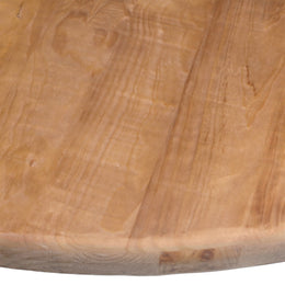 Cabrera Round Dining Table Reclaimed Pine Wood - Natural
