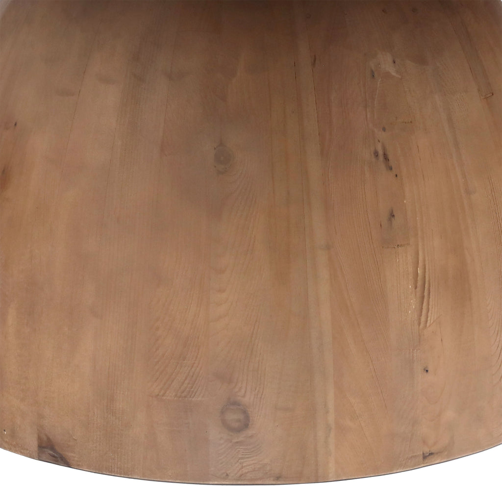 Cabrera Round Dining Table Reclaimed Pine Wood - Natural