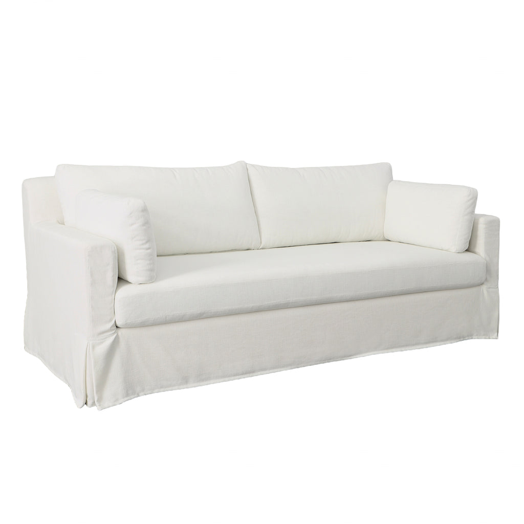 Ismael Sofa Cotton Blend Upholstery and Select Hardwood Frame - White