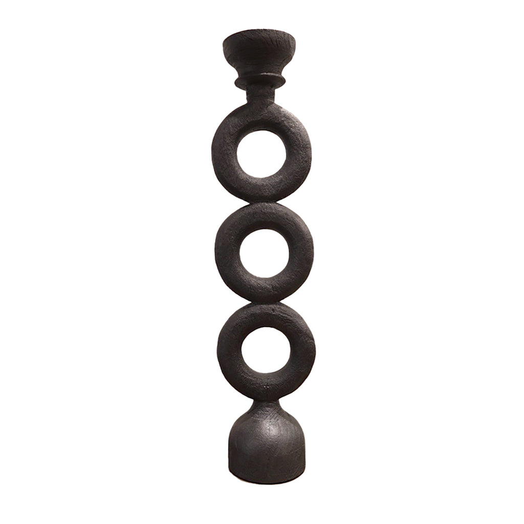 Janis Candle Stand Select Hardwood - Black