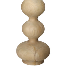 Lynne Table Lamp Wood and Jute Shade - Natural and Beige