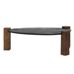 Mueller Coffee Table Select Hardwood - Antique Black and Brown