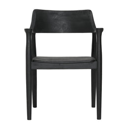 Stafford Dining Chair Teak Wood - Black