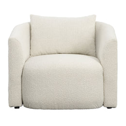 Mackay Sofa Chair Polyester Upholstery and Select Hardwood Frame - Cream