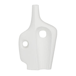 Misael Vase Lightweight Concrete - White