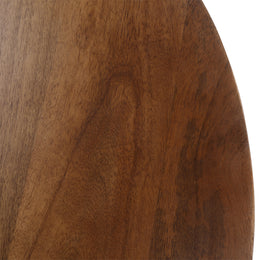 Milliken Bistro Table Mango Wood and Iron - Medium Brown and Black Base