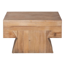 Rosalie White Pine 28" Square Dovetail Coffee Table