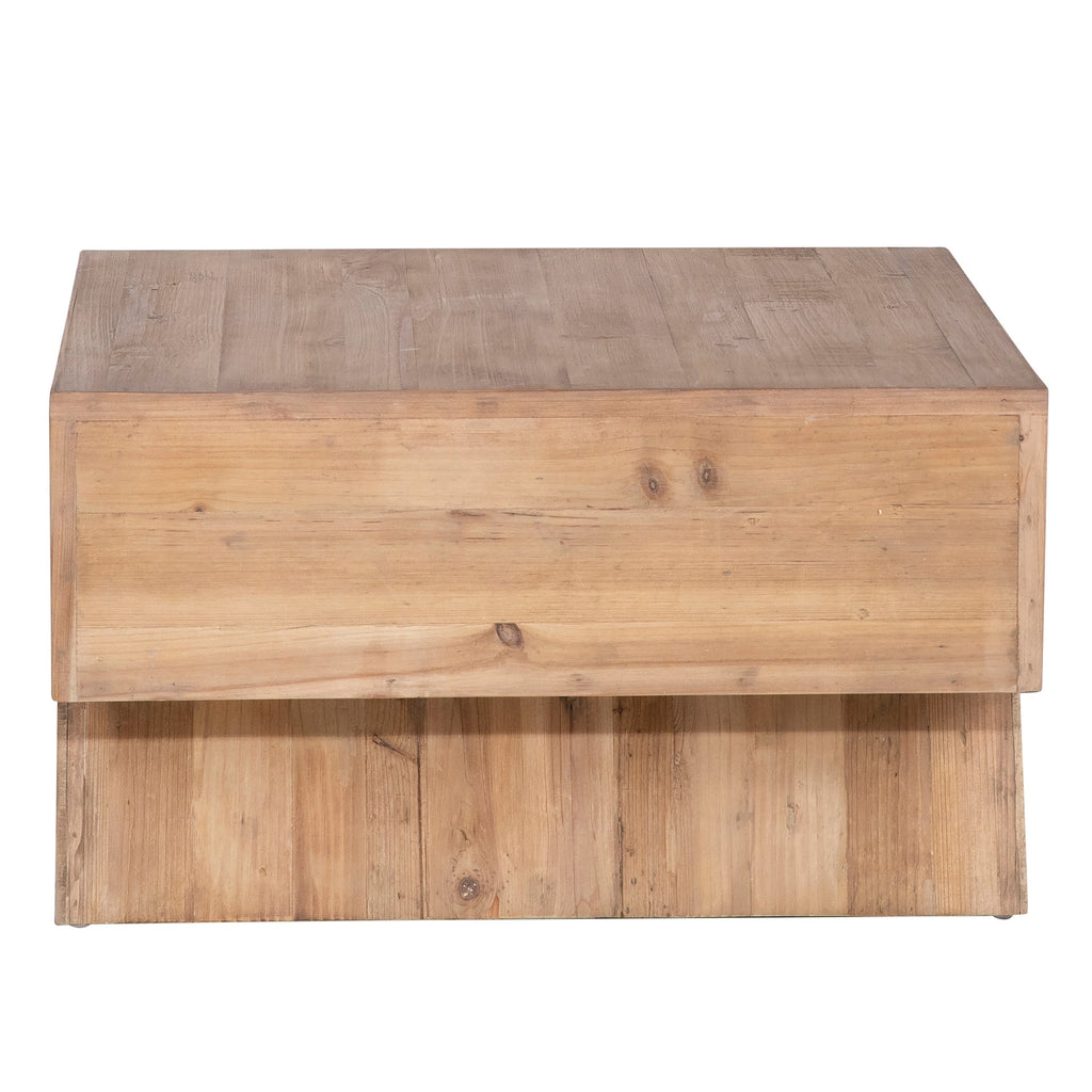 Rosalie White Pine 28" Square Dovetail Coffee Table