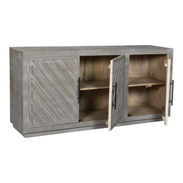 Columbus Sideboard, Grey, Three Door