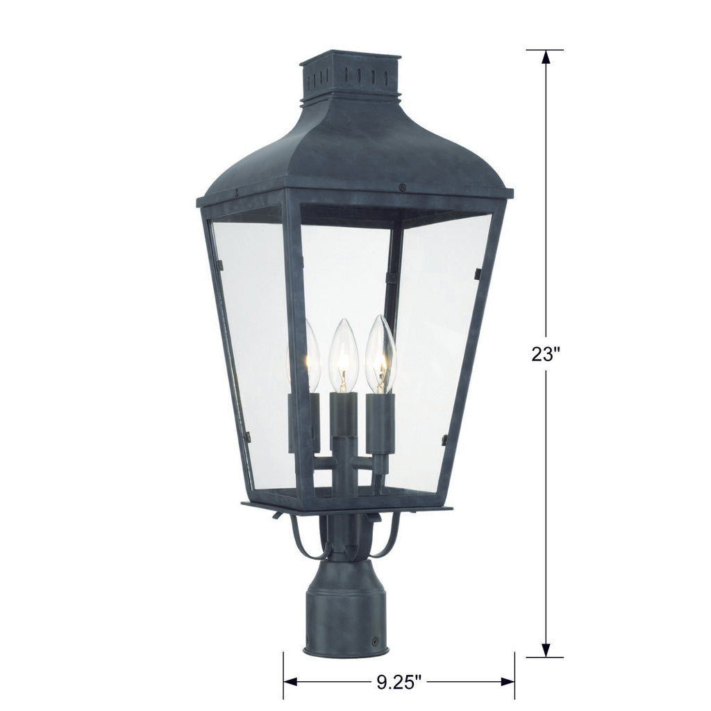 Dumont 3 Light Outdoor Post