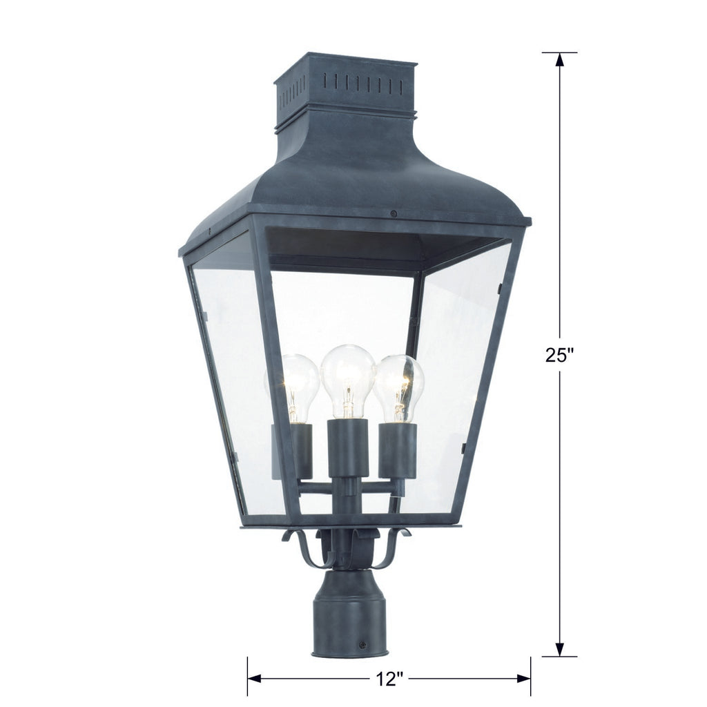 Dumont 3 Light Outdoor Post