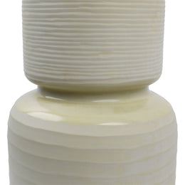 Petal Glass Vase - Cream