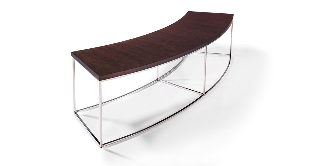 Design Classic Circle Sofa Table In Polished Stainless Steel