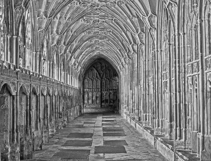 Gloucester Cathedral On Rag Paper