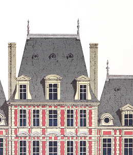 La Place Des Vosges On Rag Paper