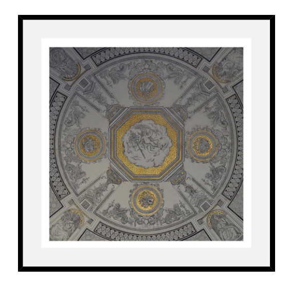 Dome At The Hungarian State Opera, Budapest, Hungary On Rag Paper, Large