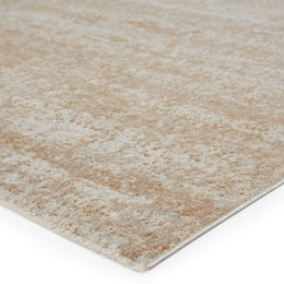 Vibe by Jaipur Living Evanthe Abstract Gold/ Ivory Runner Rug