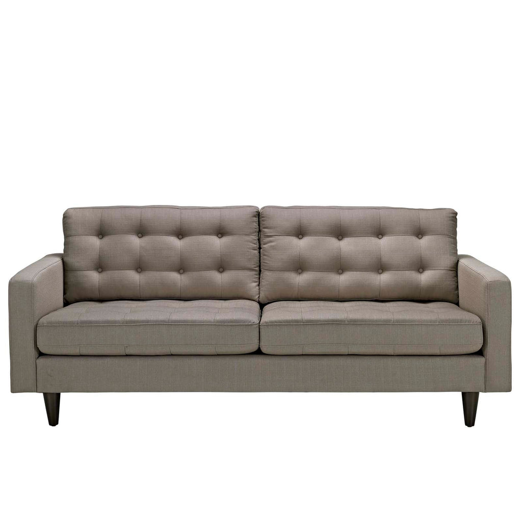 Empress Upholstered Fabric Sofa in Granite