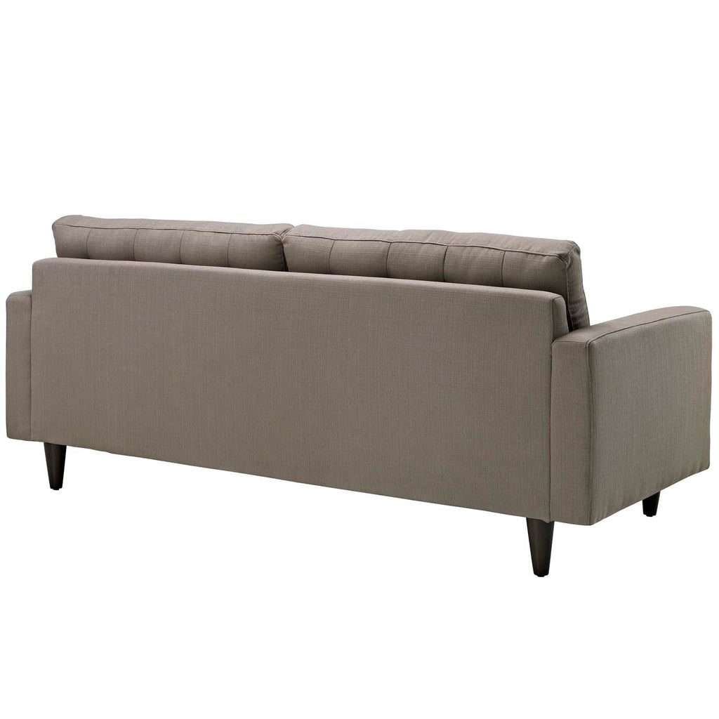 Empress Upholstered Fabric Sofa in Granite