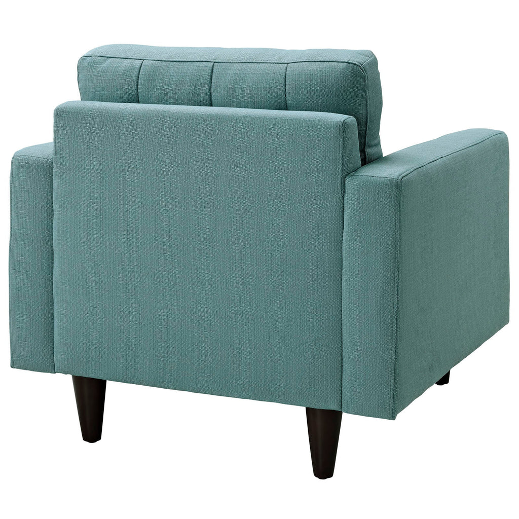 Empress Upholstered Fabric Armchair in Laguna