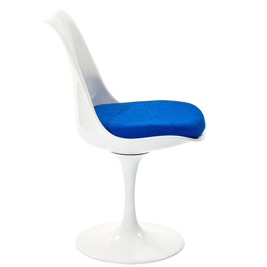 Lippa Dining Fabric Side Chair in Blue