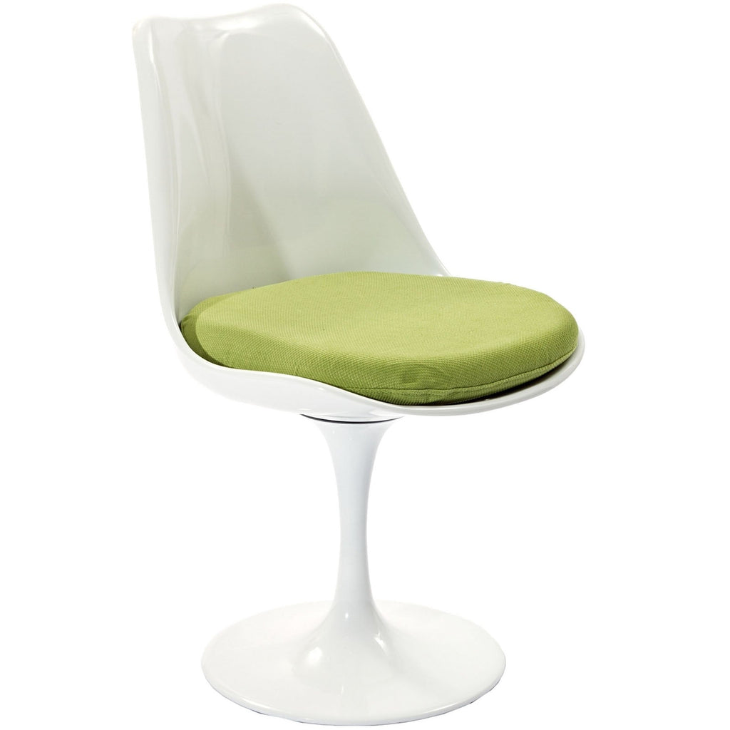 Lippa Dining Fabric Side Chair in Green