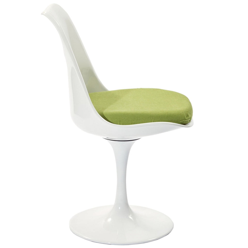Lippa Dining Fabric Side Chair in Green